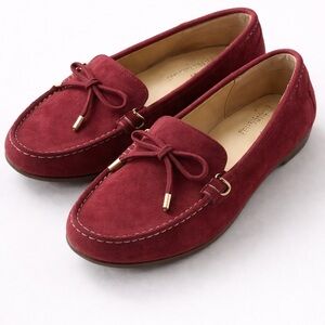 Michael Kors Rich Burgundy Suede Loafers